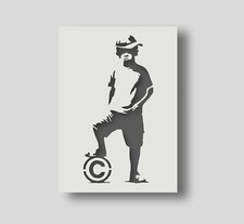 Banksy Copyright Boy Stencil -