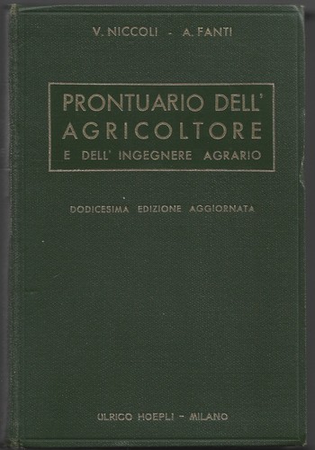 Prontuario dell agricoltore - prontuario, dell'agricoltore