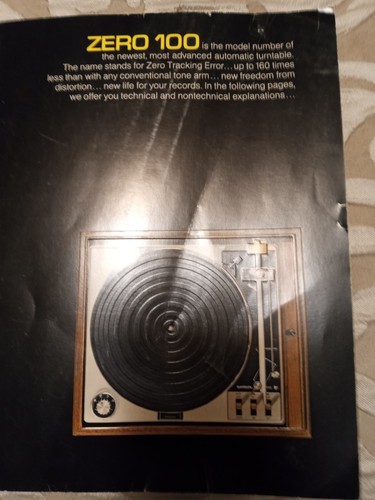 Brochure garrard zero 100 - brochure,
