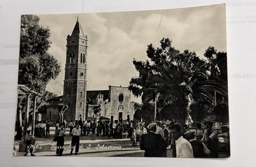 Cartolina milis parrocchia - milis,