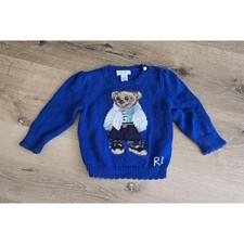 Polo bambina Ralph Lauren 12M cotone-cashmere polo orsetto maglione