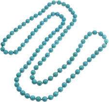 Collana per Donna Con Turchese Collana Lunga 160 Cm Con Pietre Preziose Turchesi