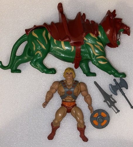 Modellino man battle cat - he-man, e