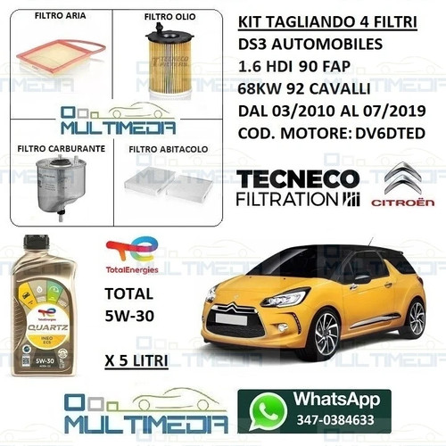 Kit tagliando filtri olio - 4,