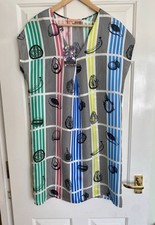 Abito estivo Vilagallo prezzo consigliato £169 designer pura seta taglia 38 10 nuovo con etichette