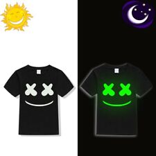  T-SHIRT UNISEX, FLUORESCENTE di NOTTE - per BAMBINI 7/10 ANNI  - NUOVA