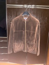 Giacca Pelle Scamosciata Uomo Giubbotto Renna Vera Pelle Taglia 50 ottimo stato