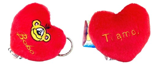 Portachiavi peluche cuore