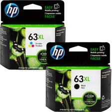 HP 63XL Black & 63XL Color