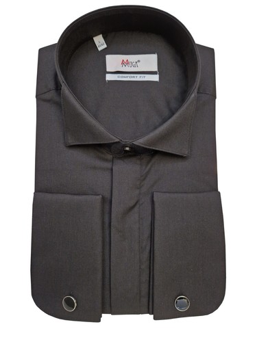 Camicia smoking uomo polsini