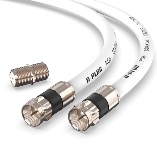 Kit cavo coassiale rg6 con - tv,