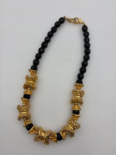 Collana vintage oro - , nero