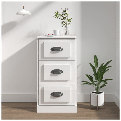 Credenza bianca lucida