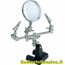 Terza mano con lente di