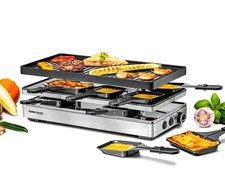 Rommelsbacher Pizza Raclette RCP 1800 Raclette Grill da Tavolo 2m Cavo 1800W