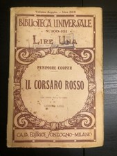 Il Corsaro Rosso Fenimore Cooper Biblioteca Universale Sonzogno 100-101