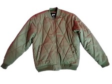 Bomber imbottito a coste Verde