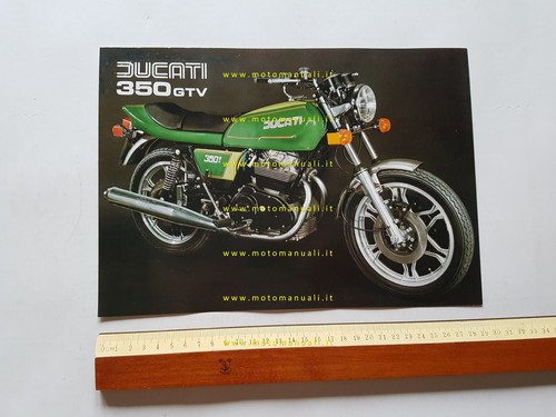 Ducati 350 gtv 1977 depliant - ducati,