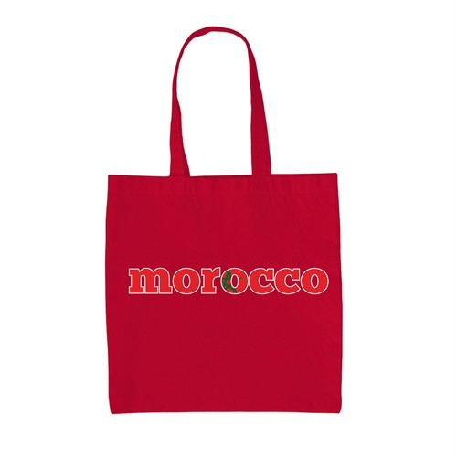 Borsa tela con bandiera - in,