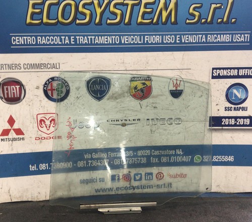 Vetro scendente posteriore - vetro,