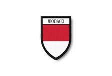 Toppe toppa patch bandiera termoadesiva stemma ricamate blasone monaco