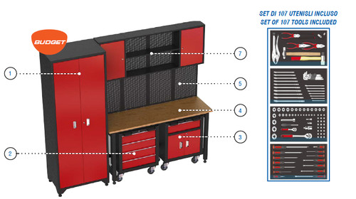 Arredo per officina compreso