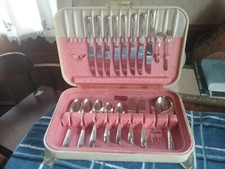  Flatware 54 pc Pink box Art