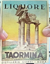 12 ETICHETTE di ROMA DISTILLERIA CIAMEI TAORMINA RHUM RABARBARO SASSOLINO-1236