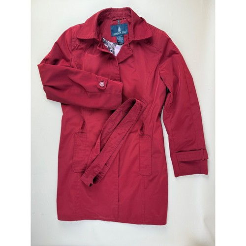 Trench coat rosso - , con