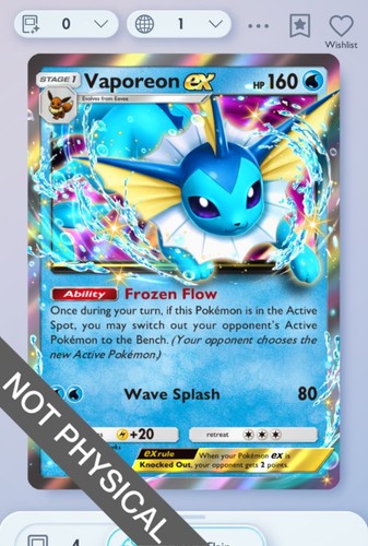 Pokemon tcg pocket vaporeon - tcg,