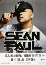 Sean Paul - Dutty Rock, Hamburg & Köln 2017 | Konzertplakat | Poster