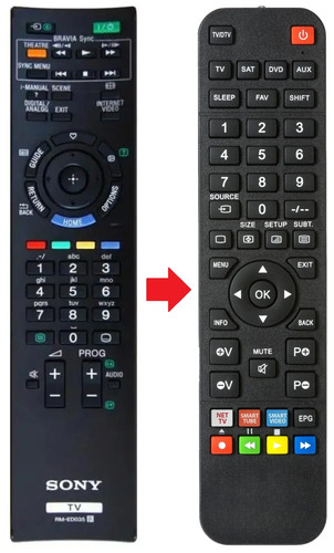 Telecomando adatto per sony - per,