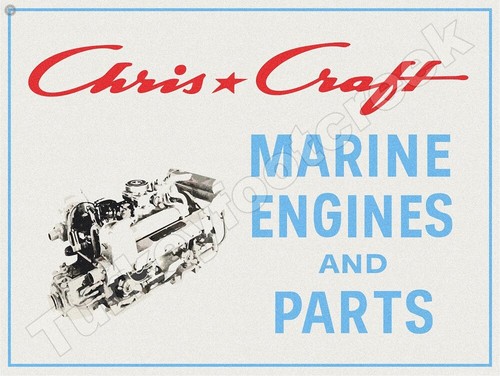 Insegna metallo chris craft - in,