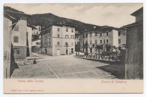 C654 cartolina piazza di - c654,