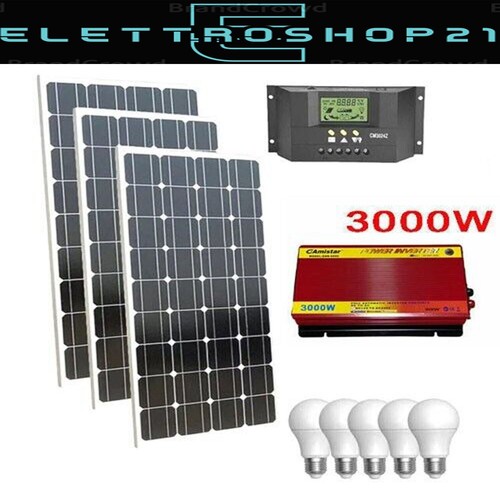 Kit fotovoltaico 3kw pwm - fotovoltaico,