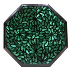 12" Marble Table Top Malachite