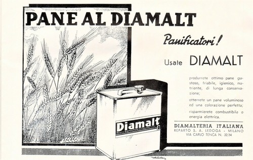 Pubblicita 1939 pane diamalt - pane,