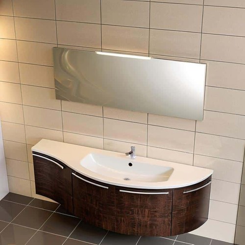 Mobile bagno curvo salvaspazio - bagno,