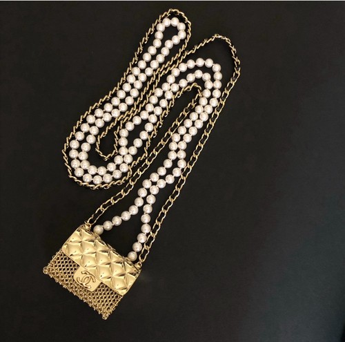 Collana lunga perle chanel - collana,