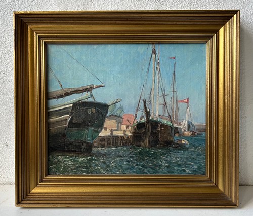 Quadro olio oscar bojesen navi - oscar,
