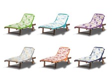 Telo Mare In Microfibra Da Lettino Con Cuscino Modello Comodo Coralli