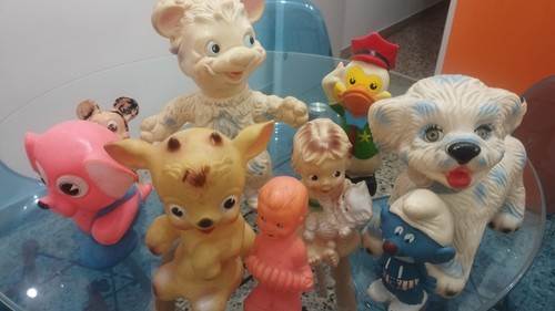 Lotto pupazzi ledra plastic - pupazzi,