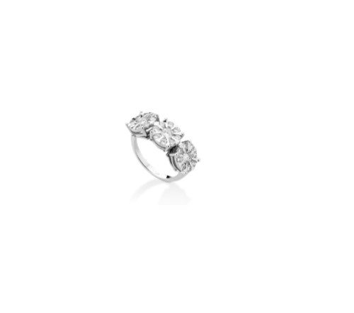 Anello trilogy oro bianco - oro,