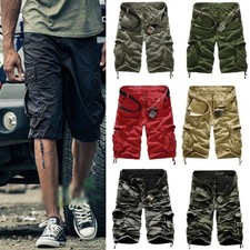 Pantaloncini cargo mimetici