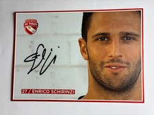 Autografo ENRICO SCHIRINZI-FC Thun-Ex-Lugano-Wohlen-Vaduz-Young Boys B-firmato-AK