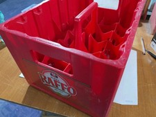 BIRRA RAFFO, CASSETTA PLASTICA CON MANICO X 24 bottiglie da 33 cl. DW PLASTICS !