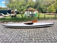Kayak da gara in vetroresina con pagaia e salvagente Helly Hansen