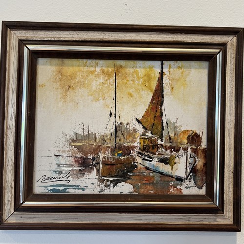 Dipinto olio italiano vintage