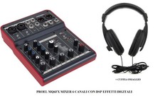 PROEL MQ6FX MIXER 6 CANALI CON