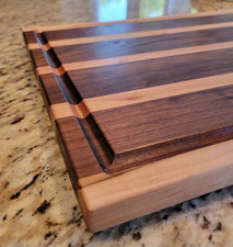 Tagliere/Carruteria Noce Nero e Acero Ambrosia | Incisione Personalizzata Gratuita